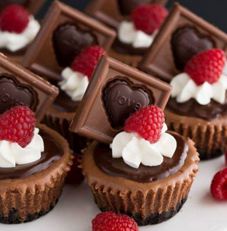 Mini Triple Chocolate Cheesecakes Made With Love