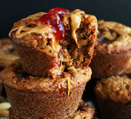 Peanut Butter Jelly Time Is Here With These Muffins That Are Vegan And Gluten Free