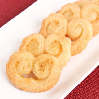 Homemade Delicious Palmiers Cookies Made With Traditional Puff Pastry