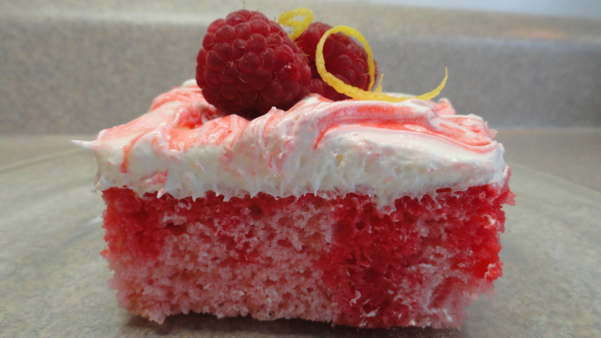 Raspberry Pink Lemonade Poke Cake Recipe