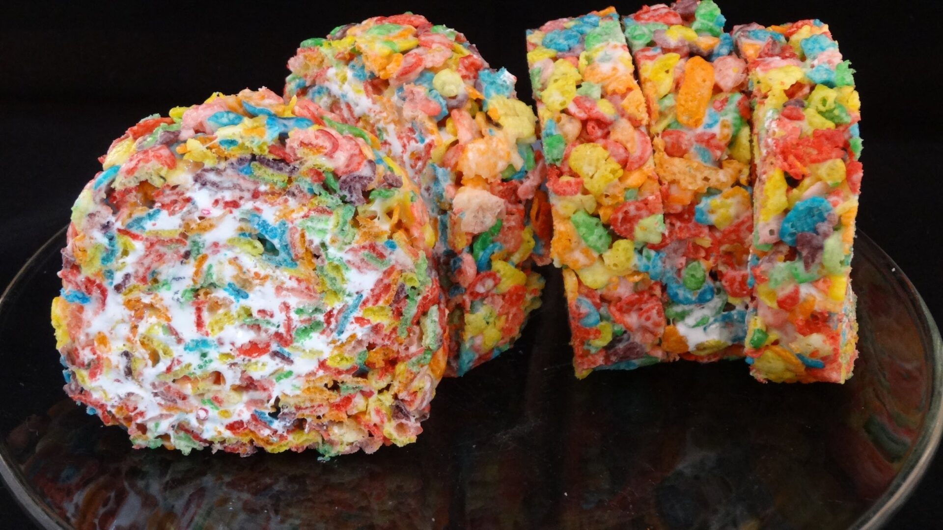 Fruity Pebble Rainbow Cereal Treats