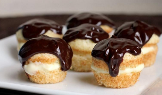 How To Make These Boston Cream Pie Bites - Afternoon Baking With Grandma