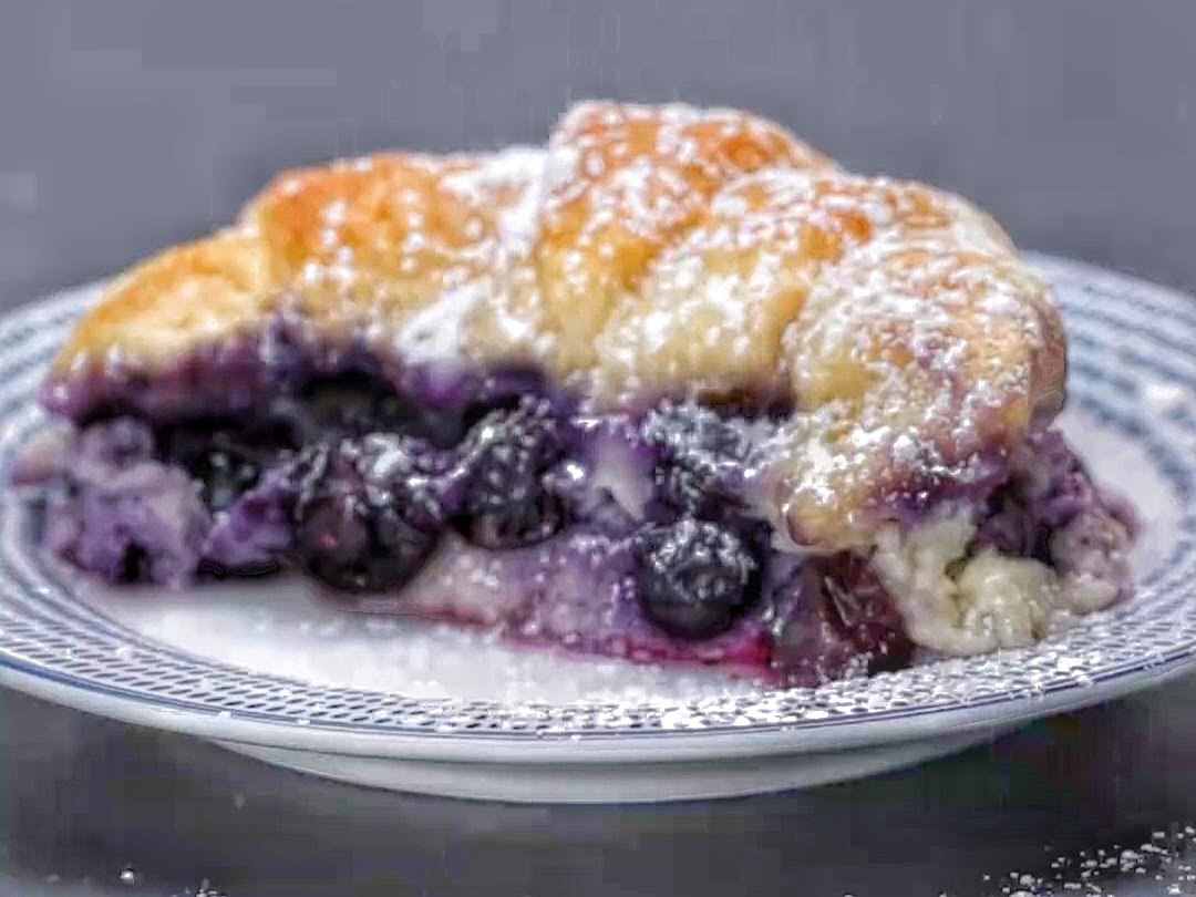 Delicious Blueberry Croissant Breakfast Bake