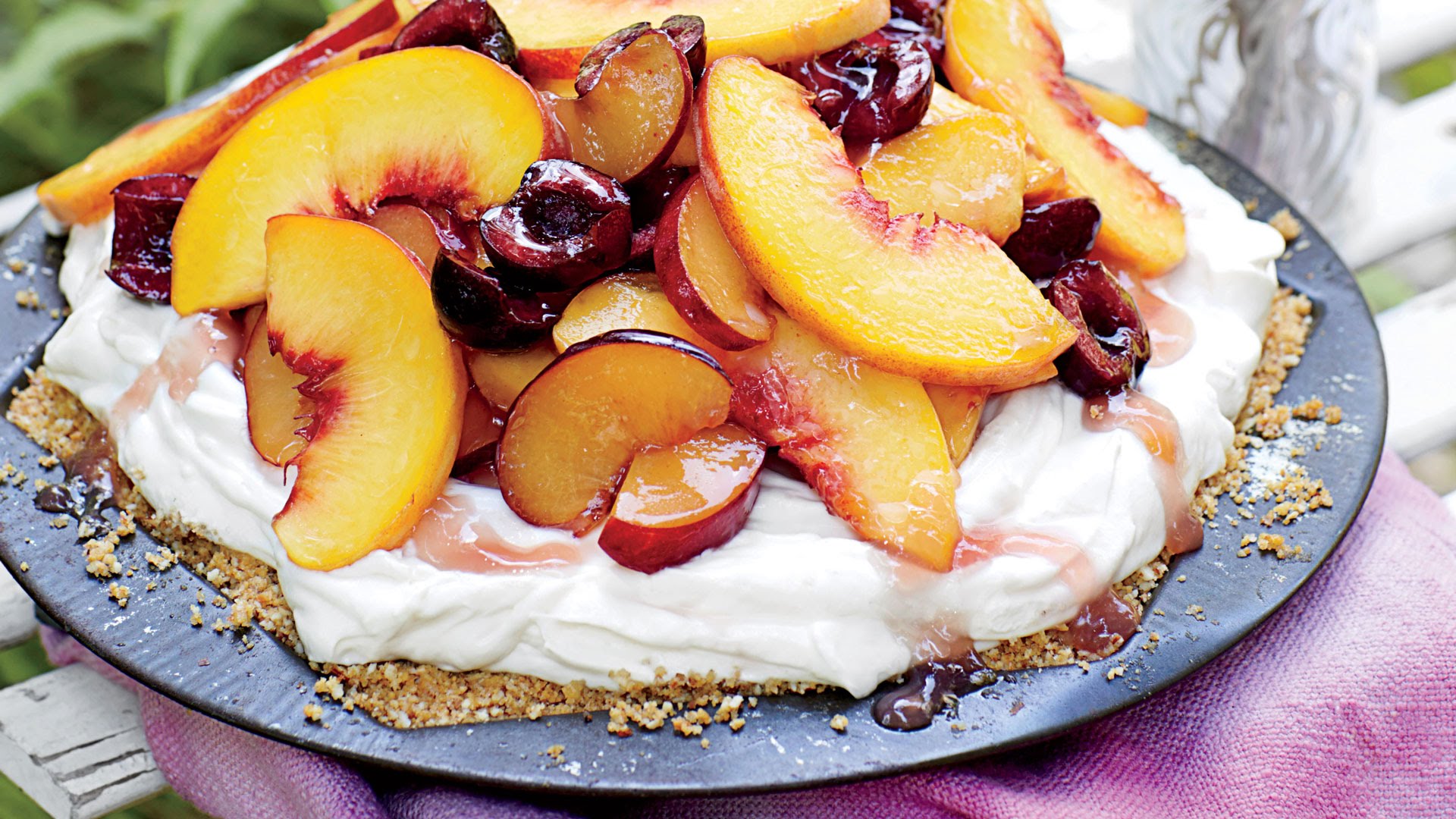 A Delicious Mixed Stone Fruit Pie