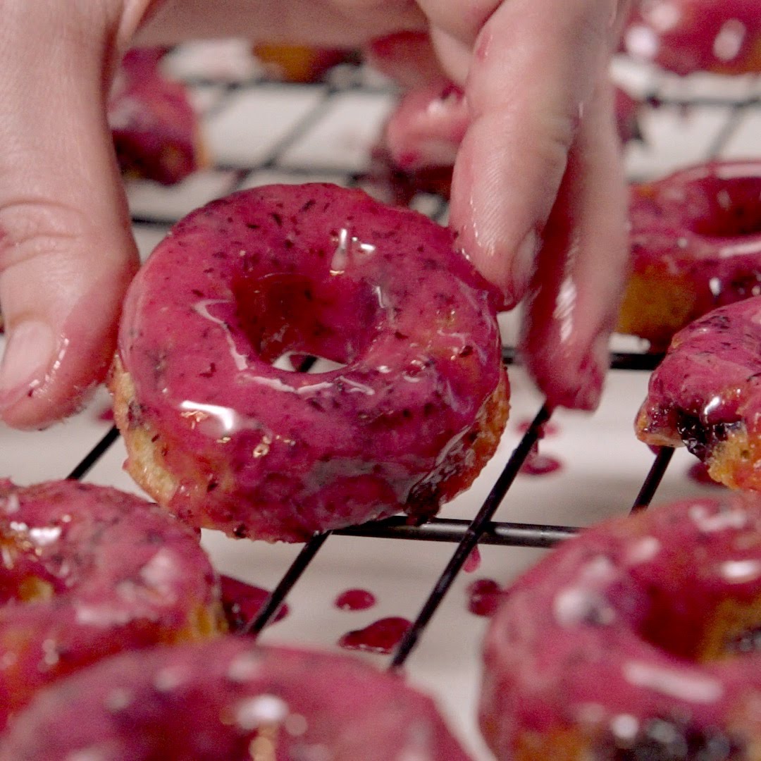 How To Make Blueberry Mini Donuts