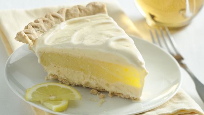 Yummy Lemon Layer Ice Cream Pie - Afternoon Baking With Grandma