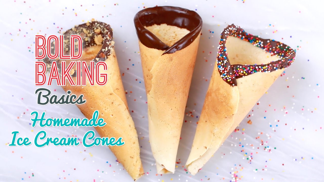 How To Make Homemade Ice Cream Cones - Afternoon Baking With Grandma