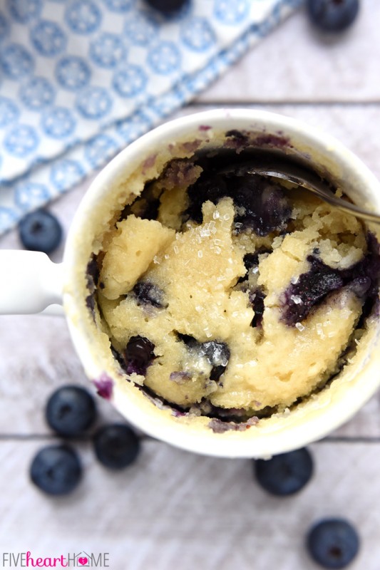 How To Make This Blueberry Muffin Mug Cake - Afternoon Baking With Grandma