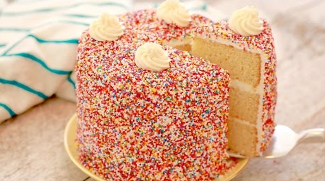 Make This Vanilla Birthday Cake With Buttercream Frosting