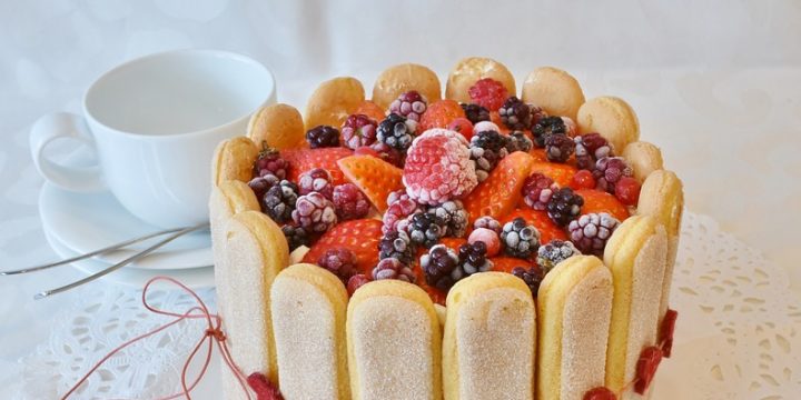 Mixed Berries Ladyfinger Cake